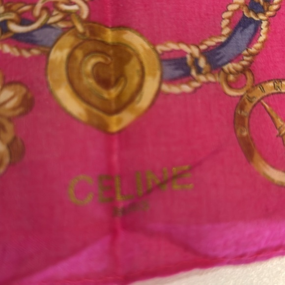 CELINE 100% Cotton Scarf - Picture 3 of 3